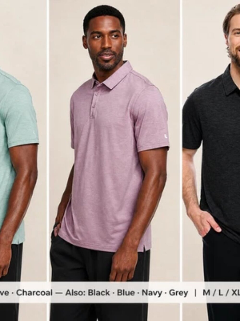 Lolë Men’s Active Polo Shirt—Premium Performance Polo-M L XL 2XL 3XL-7colors